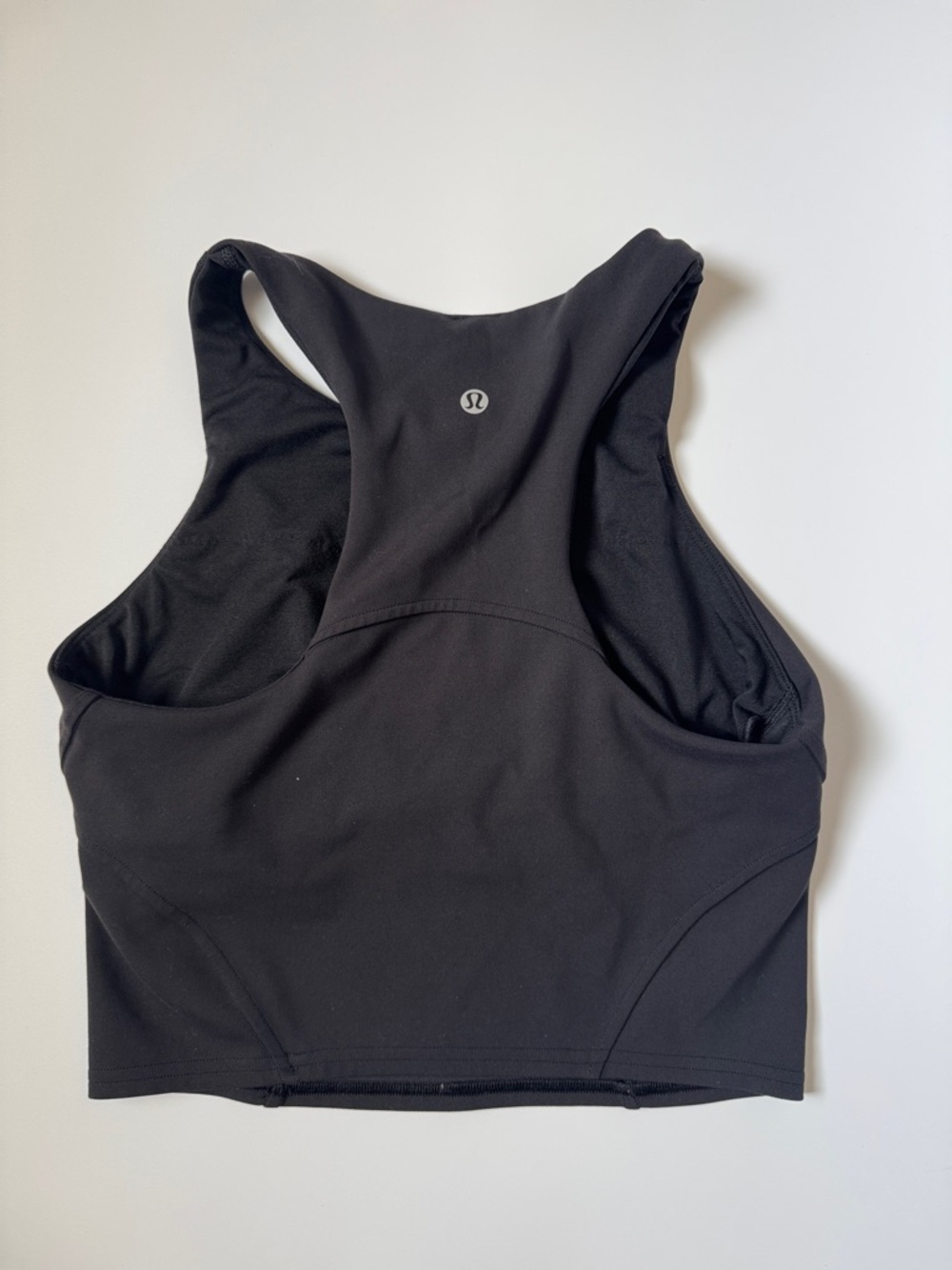 lululemon athletica Black Racerback Crop Top